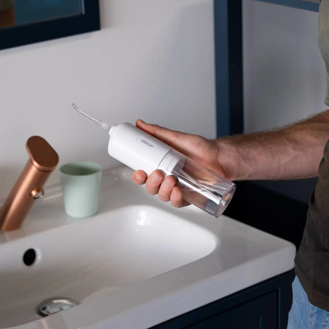 view of the Hydro-One Water Flosser from Y-Brush